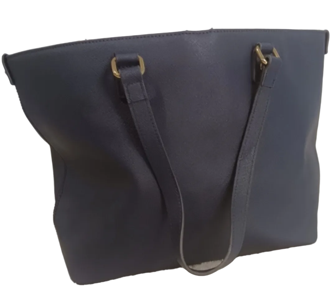 Juicy Couture Dark Blue Tote with Gold Accents