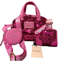 Juicy Couture Pink Sequin Handbag Set/w Matching Wallet
