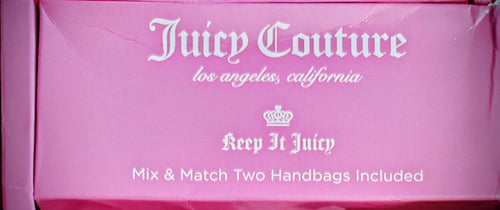 Juicy Couture Black Mini Satchel with Gold Hardware